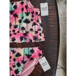NWT HURLEY GIRLS TANKINI SET